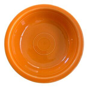 Fiestaware By Homer Laughlin Coupe Soup Bowl Tangerine Orange Halloween 7"